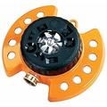 Dramm ColorStorm 9-Pattern Turret Sprinkler w/ Heavy-Duty Metal Base, Orange 10-15022